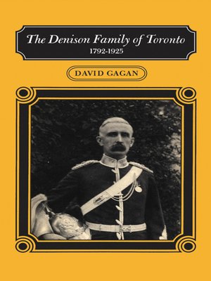 cover image of The Denison Family of Toronto